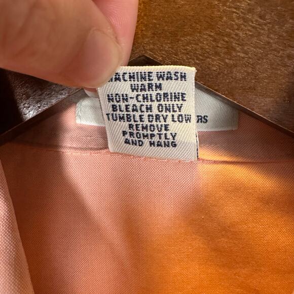 Brooks Brothers 346 Non-Iron Sleeveless Button Up Shirt Cotton Pink Women’s 4 - Picture 6 of 7